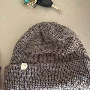 Vuori Gray Knit Beanie